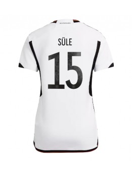Tyskland Niklas Sule #15 Replika Hemmakläder Dam VM 2022 Kortärmad